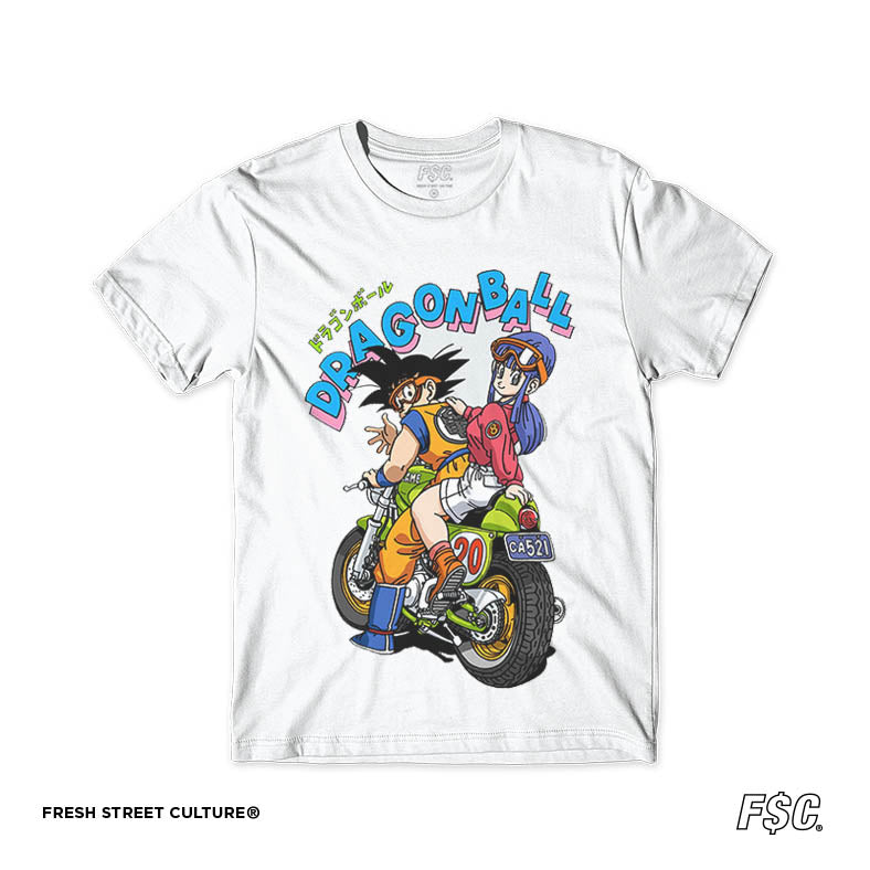 Dragon Ball Retro / Goku & Bulma T-shirt