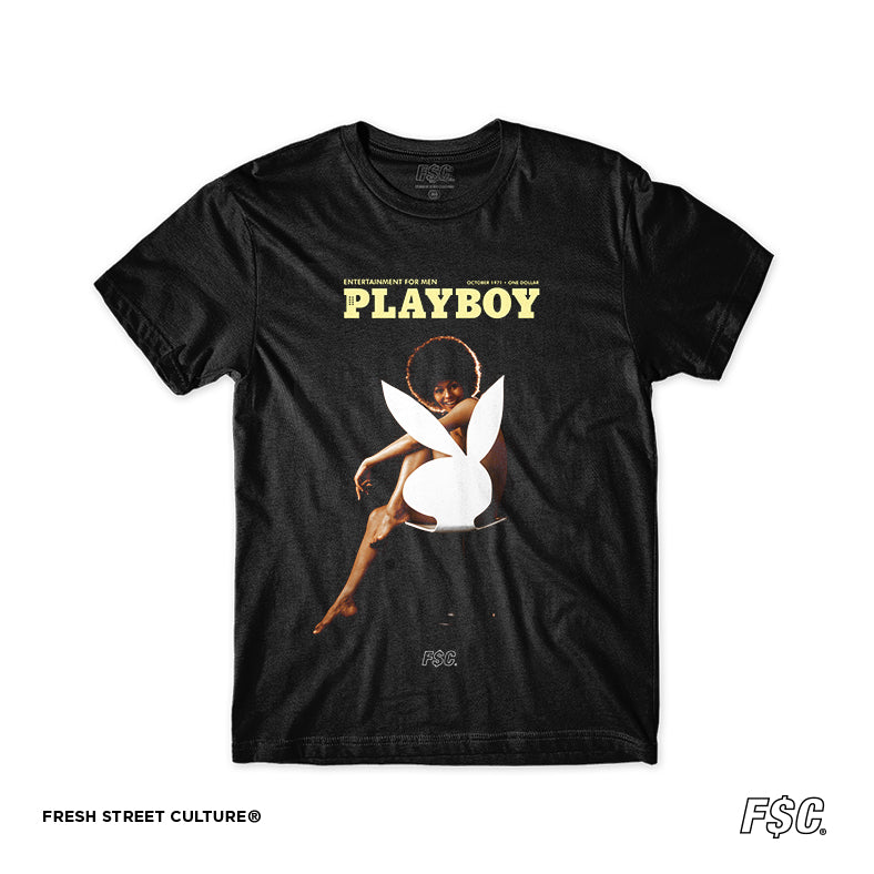 Playboy 70s Black Tee