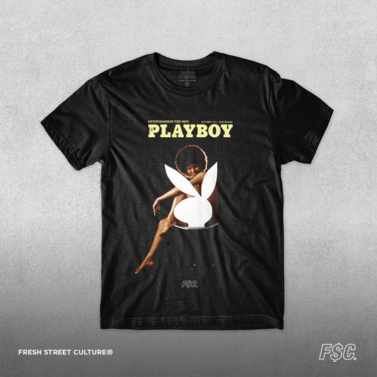 Playboy 70s Black Tee