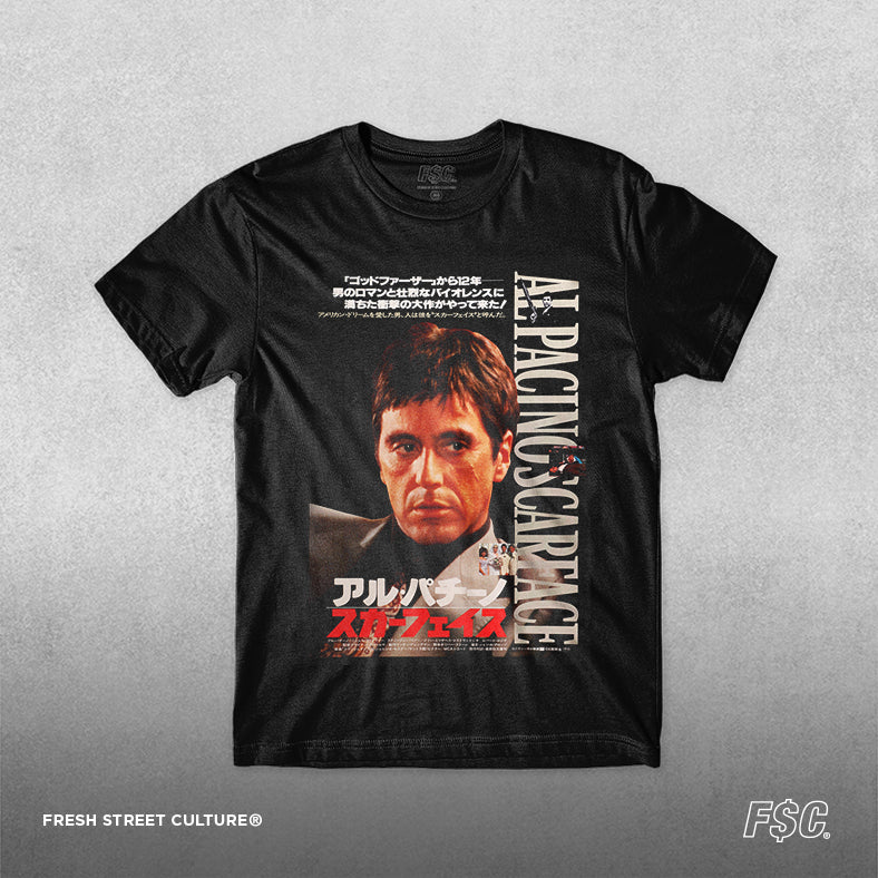 Scarface Japan Poster Black Tee